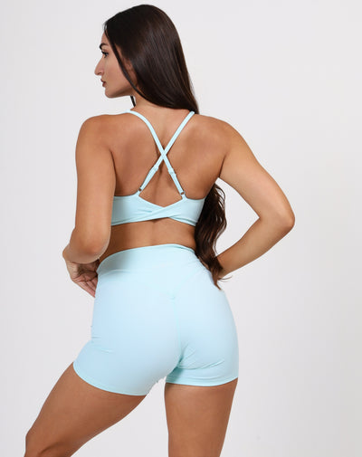 BUTTERSOFT TWISTED BRA- SKY BLUE